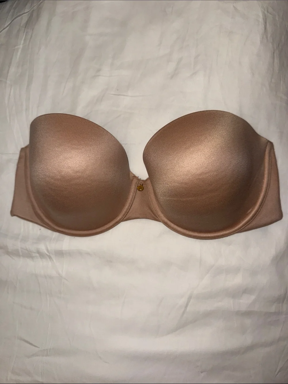 Victoria Secret Lined Strapless Bra - Nude